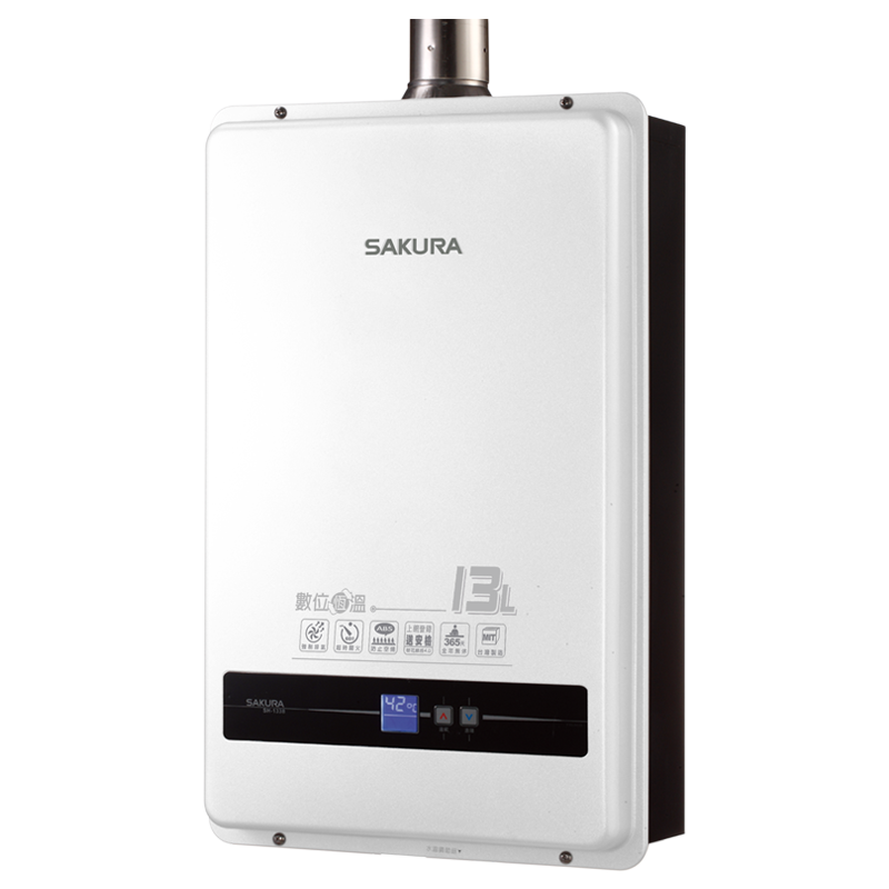 SAKURA 13L 數位恆溫熱水器 SH1338